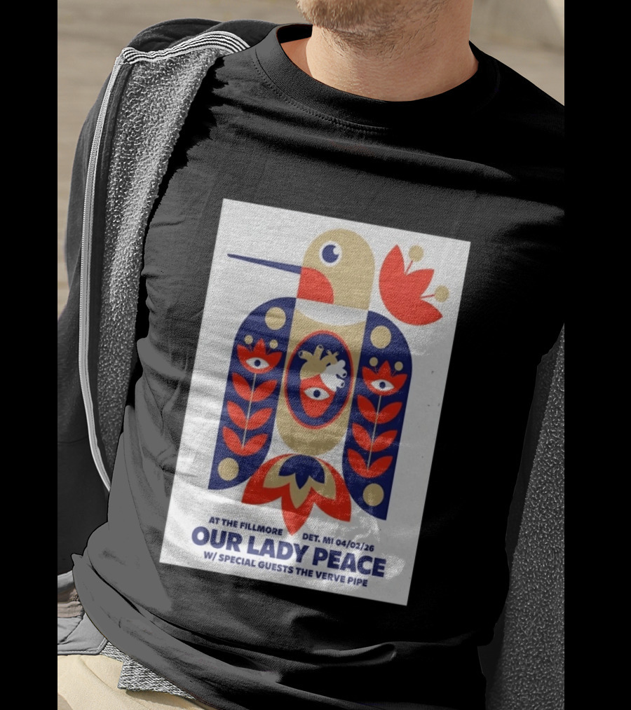 Our Lady Peace At The Fillmore Detroit April 2 2026 With Special Guests The Verve Pipe T-Shirt