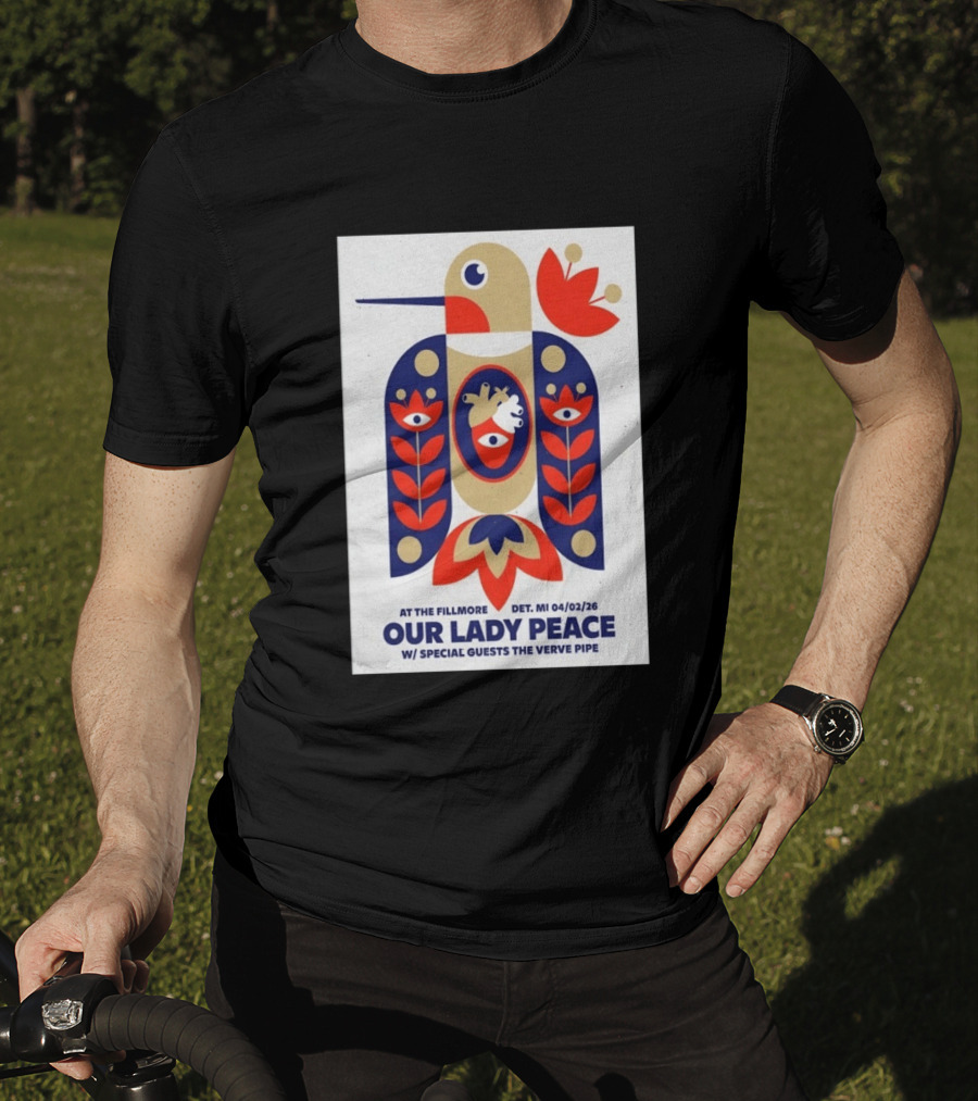 Our Lady Peace At The Fillmore Detroit April 2 2026 With Special Guests The Verve Pipe T-Shirt