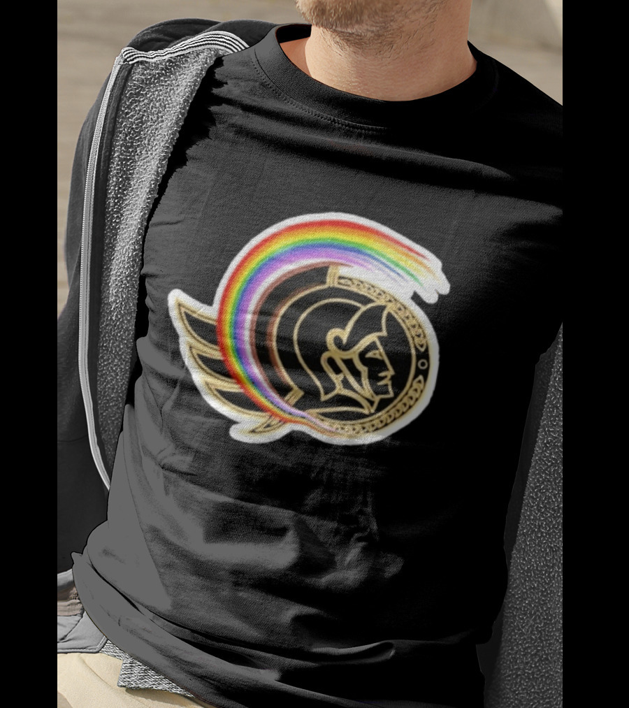Rachel Reid Ottawa Senators Pride Night Rainbow T-Shirt