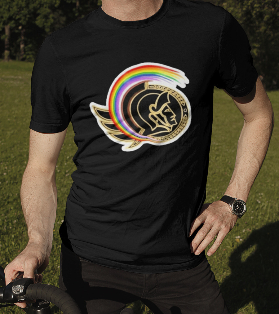 Rachel Reid Ottawa Senators Pride Night Rainbow T-Shirt