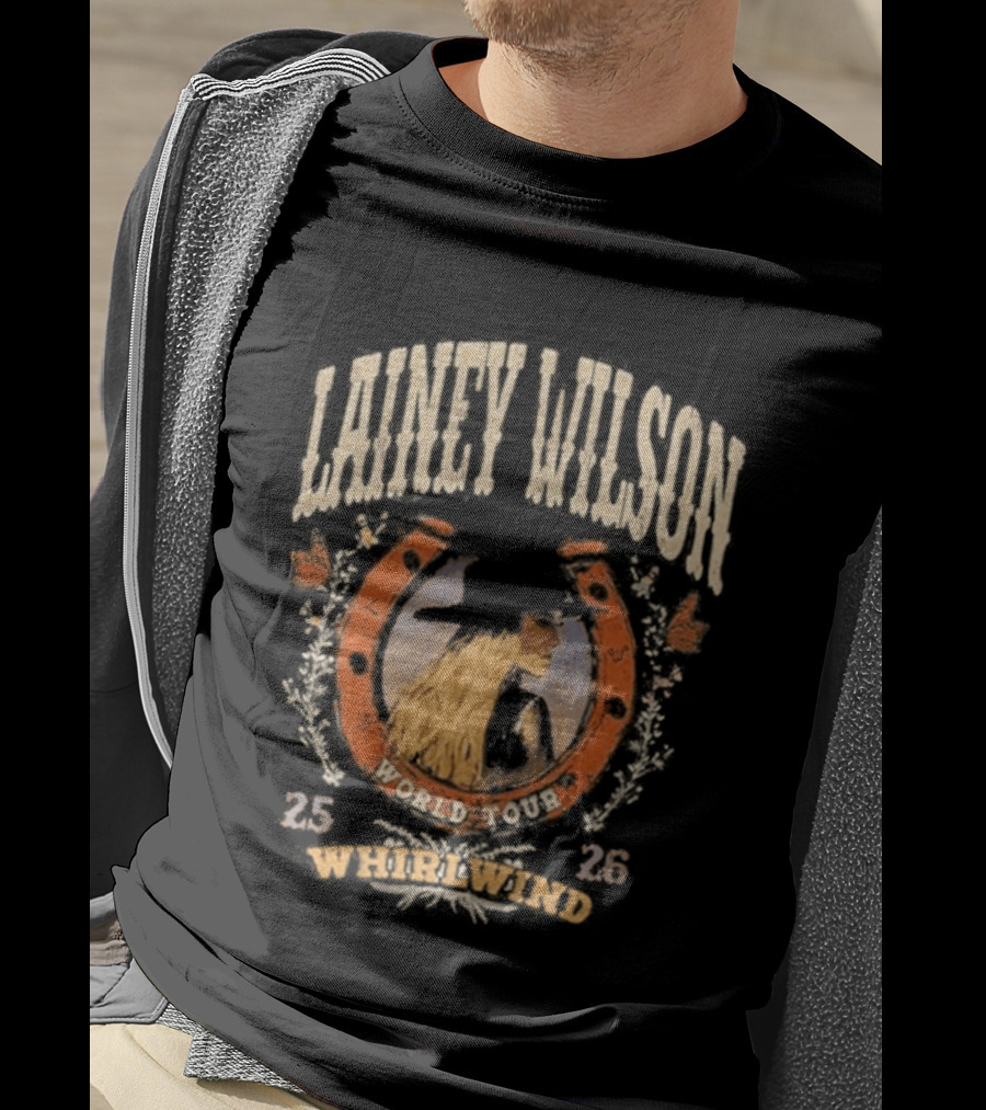 Lainey Wilson World 2023 Whirlwind Horseshoe 2526 T-Shirt