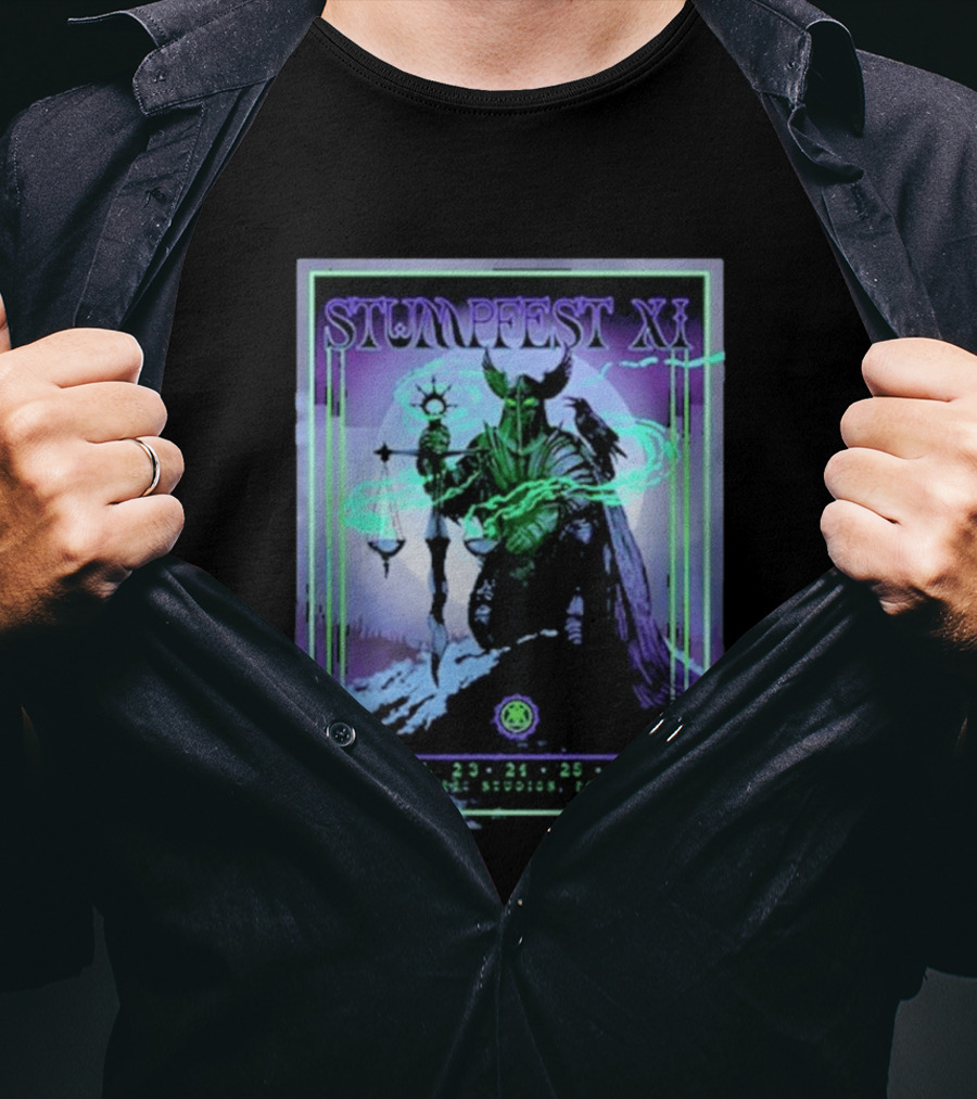 Stumpfest XI Concert Tour April 23 24 25 2026 Mississippi Studios Portland Viking Raven Mythology T-Shirt