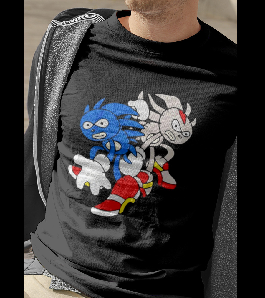 The Hedgehog Sanic And Shedew Adventure Meme Humor T-Shirt