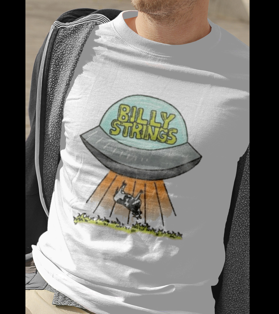 Billy Strings UFO Cow Abduction Tour Dates T-Shirt