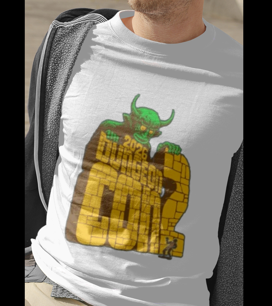 2026 Dungeon Con 2 Goodman Games Logo Green Monster T-Shirt