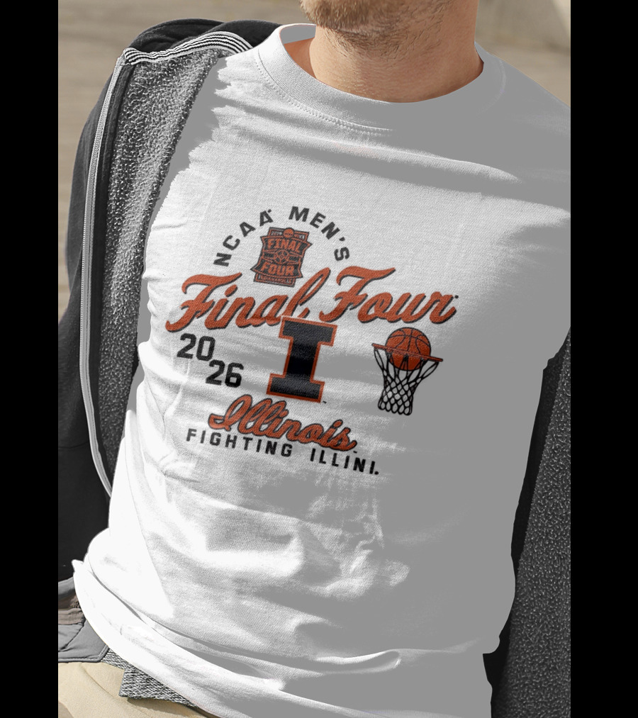 NCAA Men's Final Four 2026 Illinois Fighting Illini Basketball Indianapolis T-Shirt