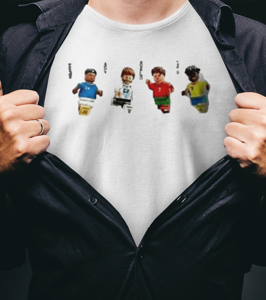 LEGO Football Legends FIFA World Cup 2026 Messi Ronaldo Mbappé Vinicius Junior Mini Figures T-Shirt