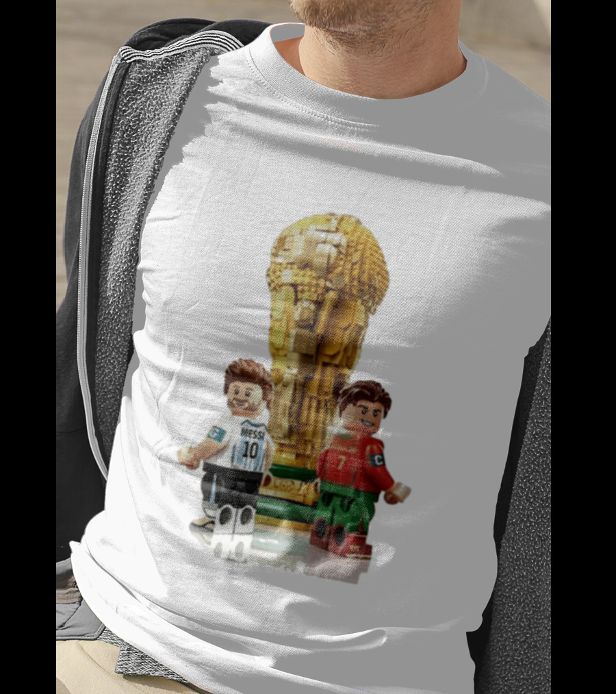 LEGO Football Legends Messi Ronaldo FIFA World Cup 2026 Mini Figures T-Shirt