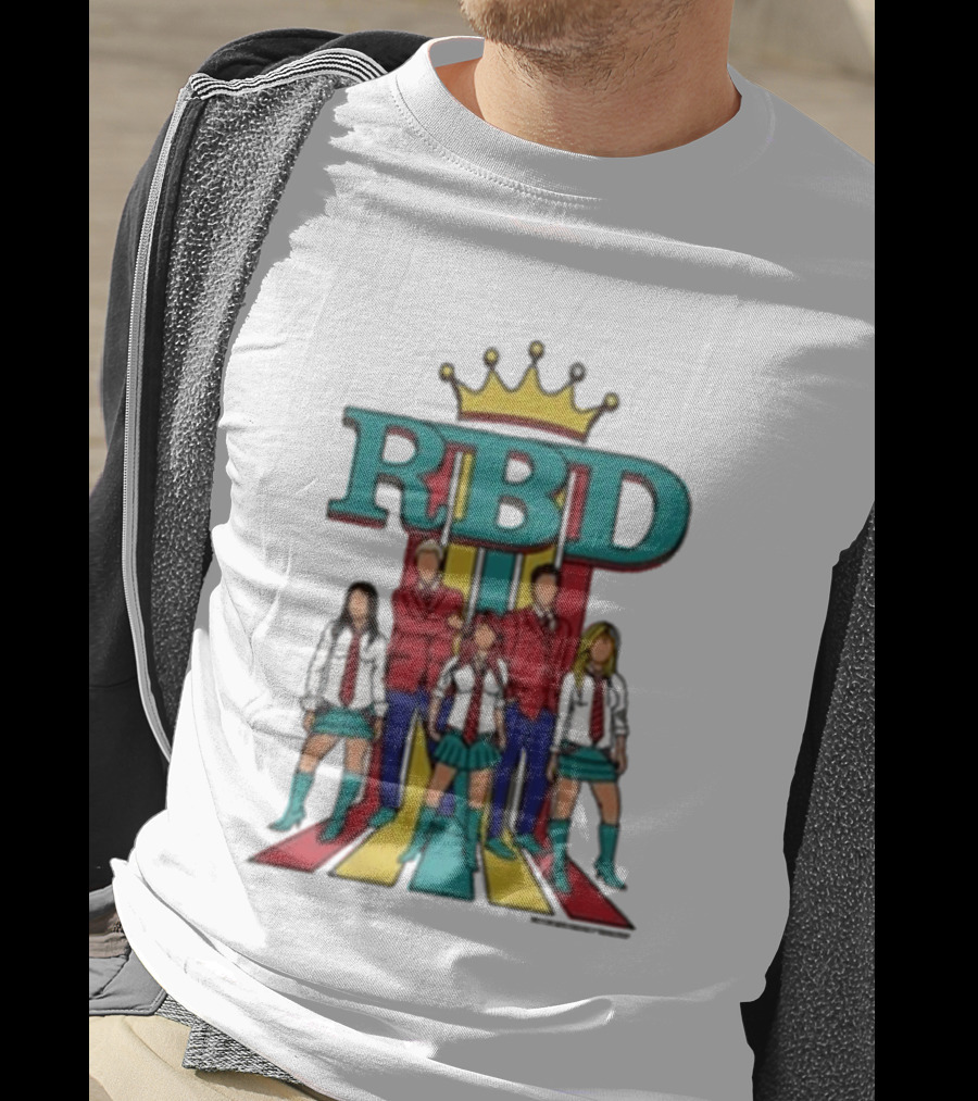 RBD Logo With Crown And Colorful Band Members T-Shirt