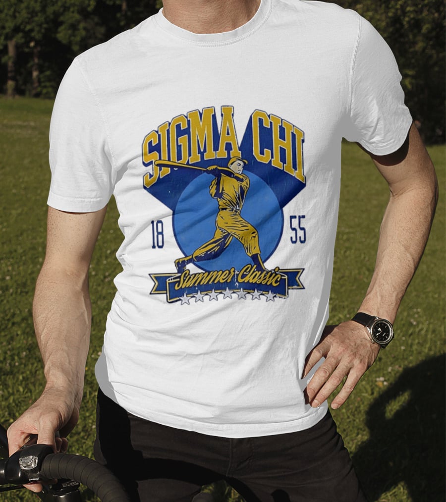 Sigma Chi Baseball Player Summer Classic 1855 T-Shirt