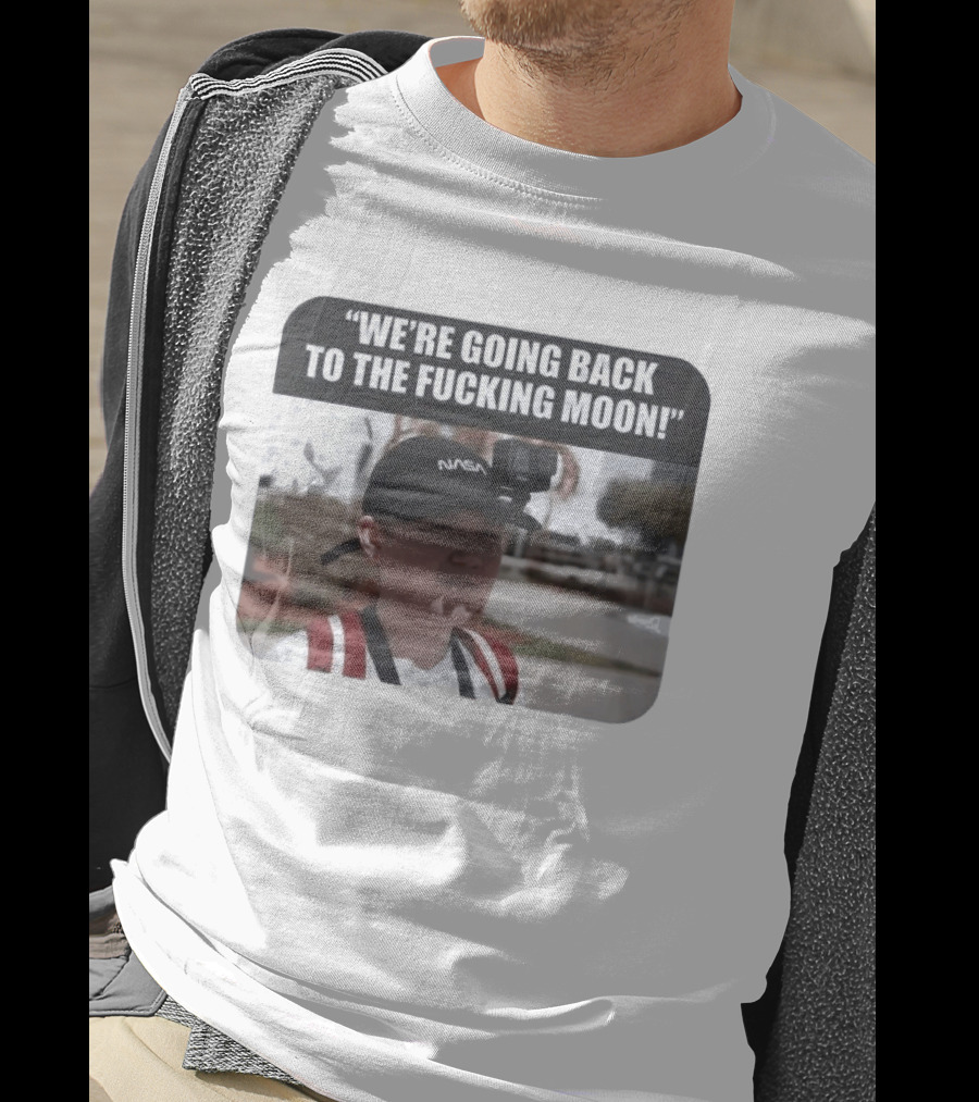 NASA Astronaut Moon Mission Humor With GoPro Mount T-Shirt