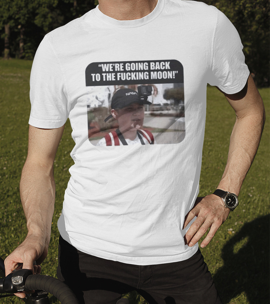 NASA Astronaut Moon Mission Humor With GoPro Mount T-Shirt