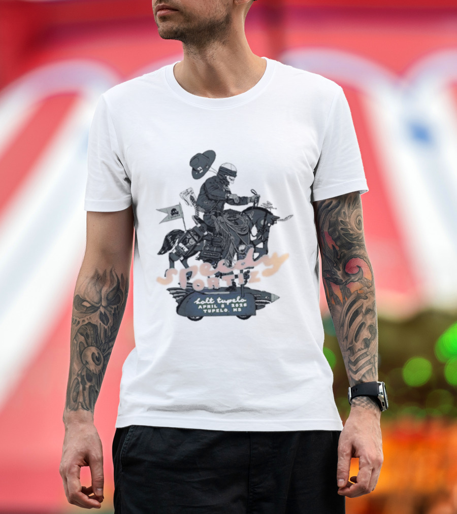 Speedy Ortiz Concert April 3 2026 Tupelo Bolt Event T-Shirt