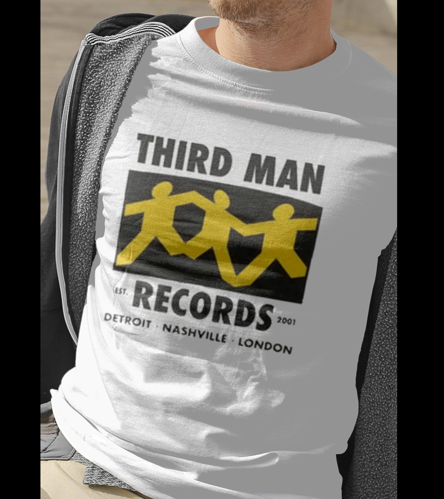 Third Man Records Est 2001 Detroit Nashville London T-Shirt