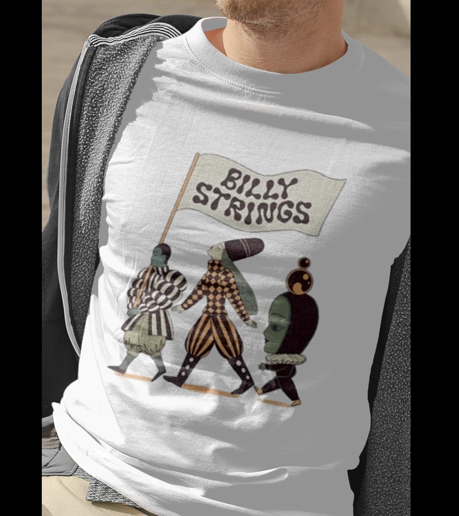 Billy Strings Spring Tour 2026 Parade Marching Characters With Dates T-Shirt