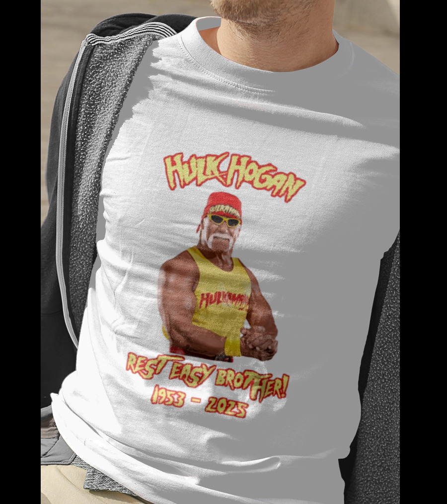 Hulk Hogan Rest Easy Brother 1953 2025 T-Shirt