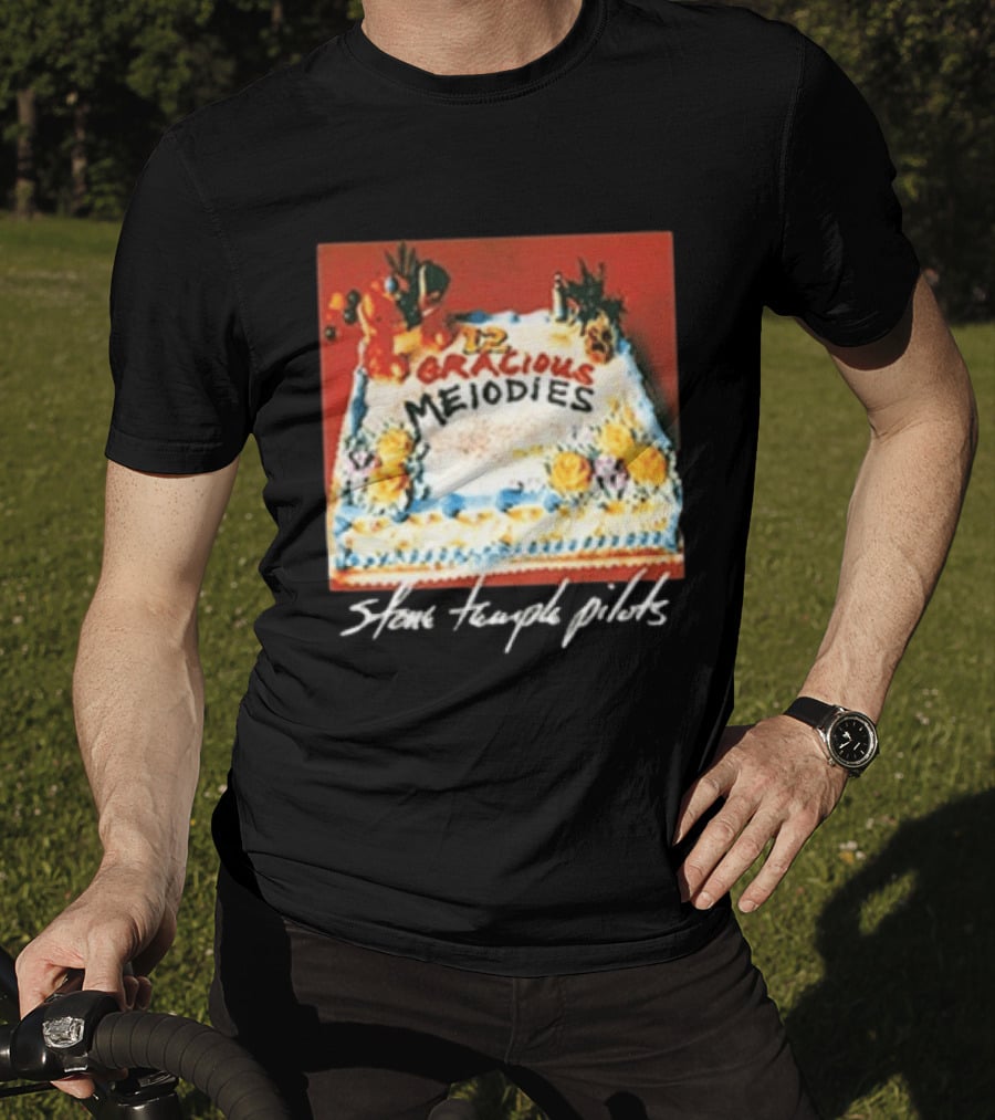 Stone Temple Pilots 12 Gracious Melodies Cake Art 30th Anniversary T-Shirt