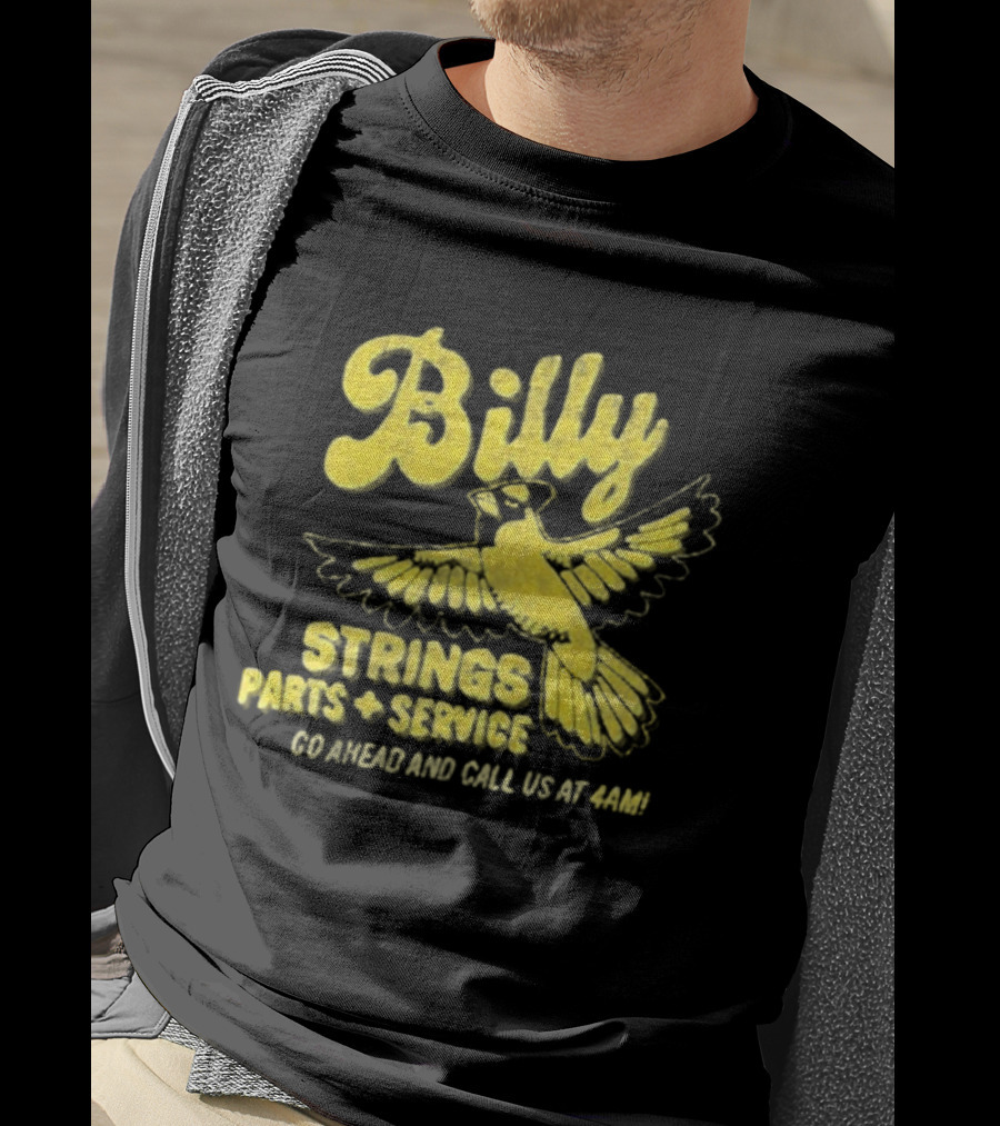 Billy Strings Parts And Service Band Garage Serviced And Call Us At 4201 T-Shirt