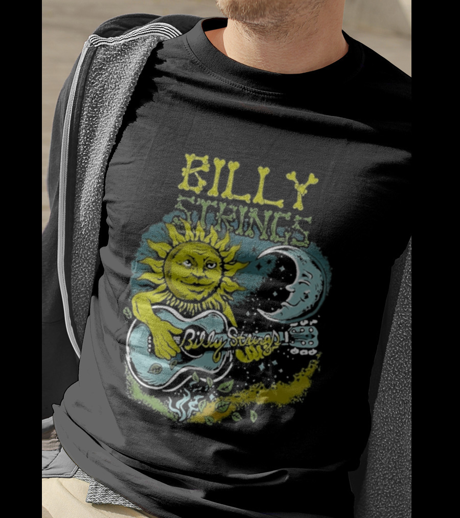Billy Strings Sun And Moon Guitar T-Shirt
