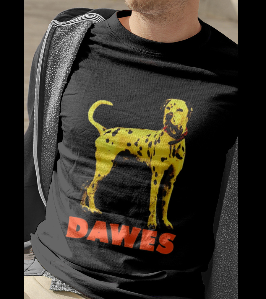 Dawes Dalmatian Dog Yellow And Red T-Shirt