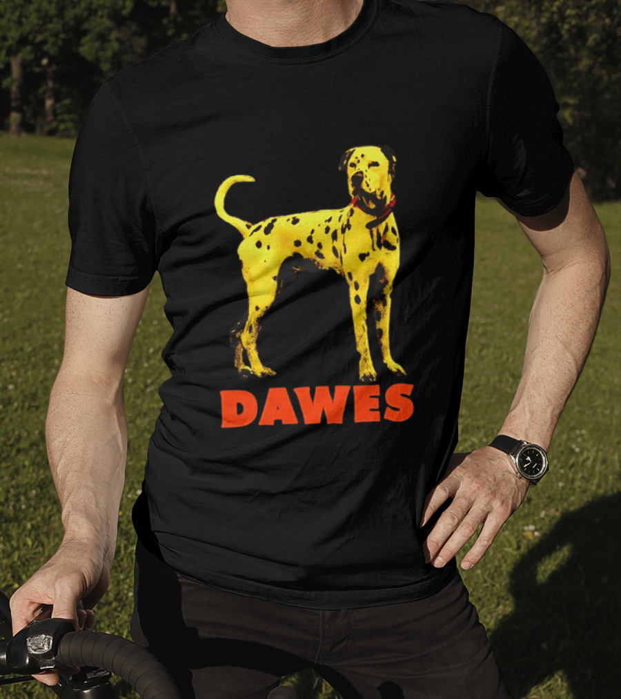 Dawes Dalmatian Dog Yellow And Red T-Shirt