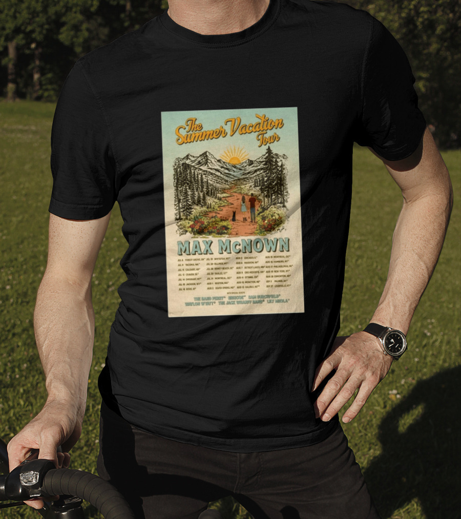 The Summer Vacation Tour 2026 Max McNown Concert Dates And Locations T-Shirt