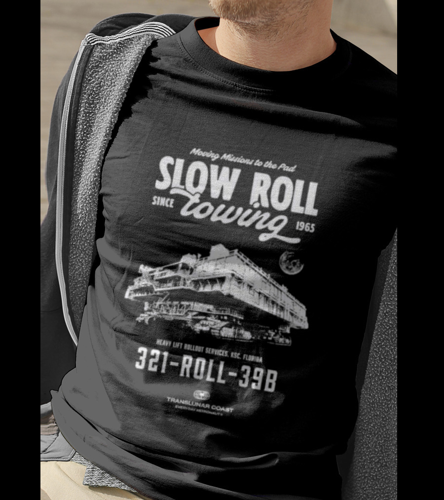 Moving Missions To The Pad Slow Roll Towing Since 1965 Kennedy Space Center 321 Roll 39B T-Shirt