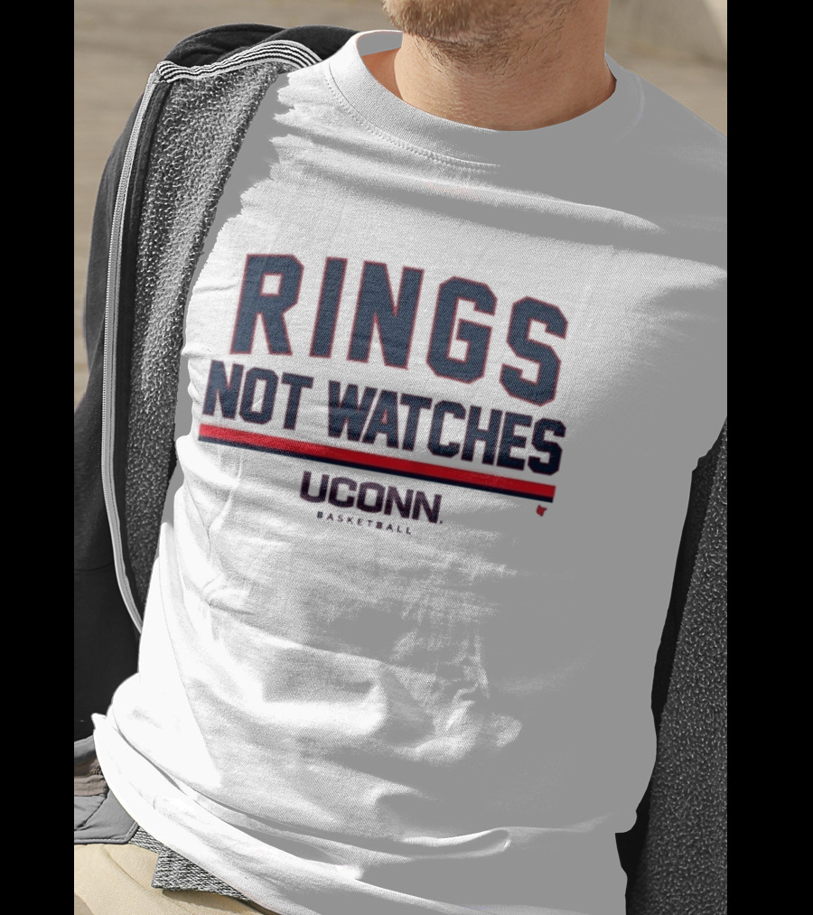 UConn Basketball Rings Not Es T-Shirt