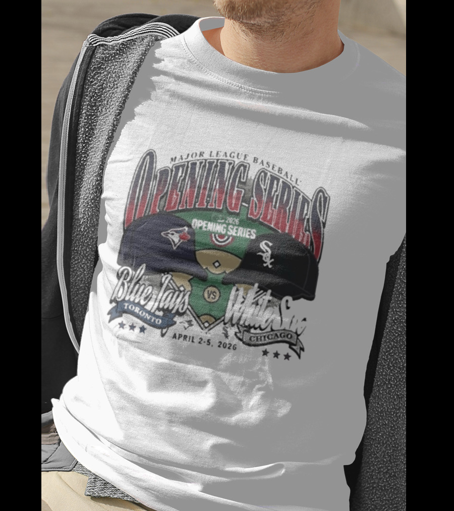 Major League Baseball Opening Series Blue Jays Vs White Sox April 2 5 2026 T-Shirt