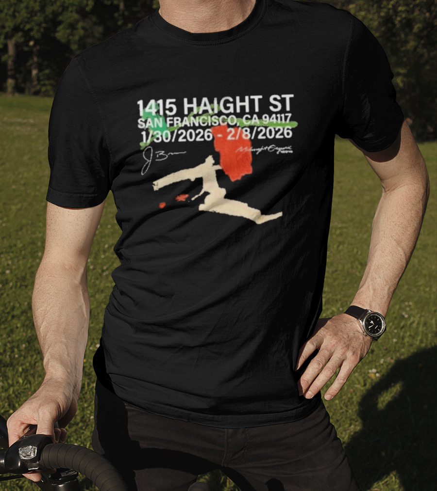 1415 Haight St San Francisco J. Brian Midnight Organic 1/30/2026 2/8/2026 T-Shirt