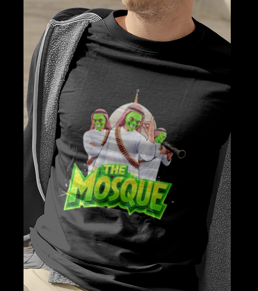 The Mosque Mask Green Faces Characters T-Shirt