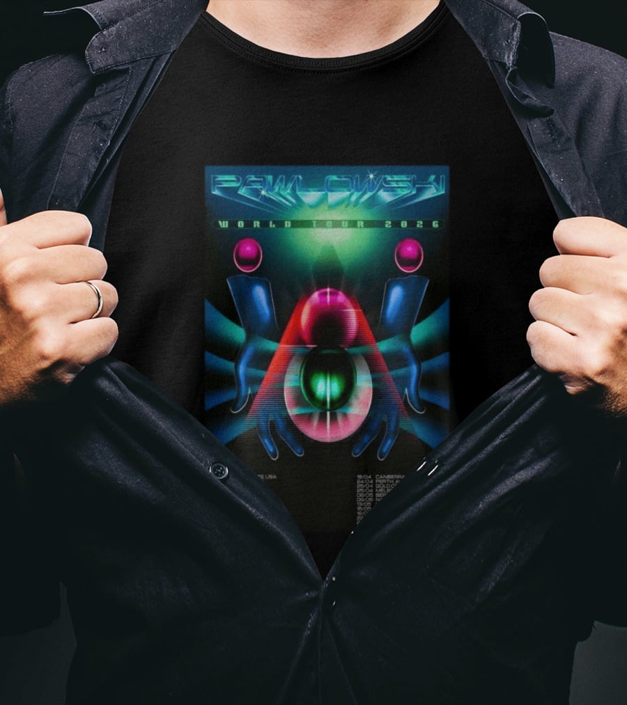 Pawlowski World Tour 2026 Los Angeles Paris Sydney Dates T-Shirt