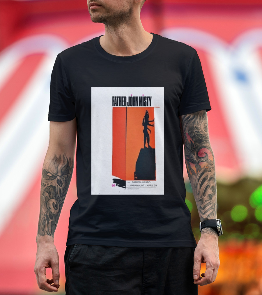 Father John Misty Seattle April 3 4 2026 Featuring Damien Jurado At Paramount Theater T-Shirt