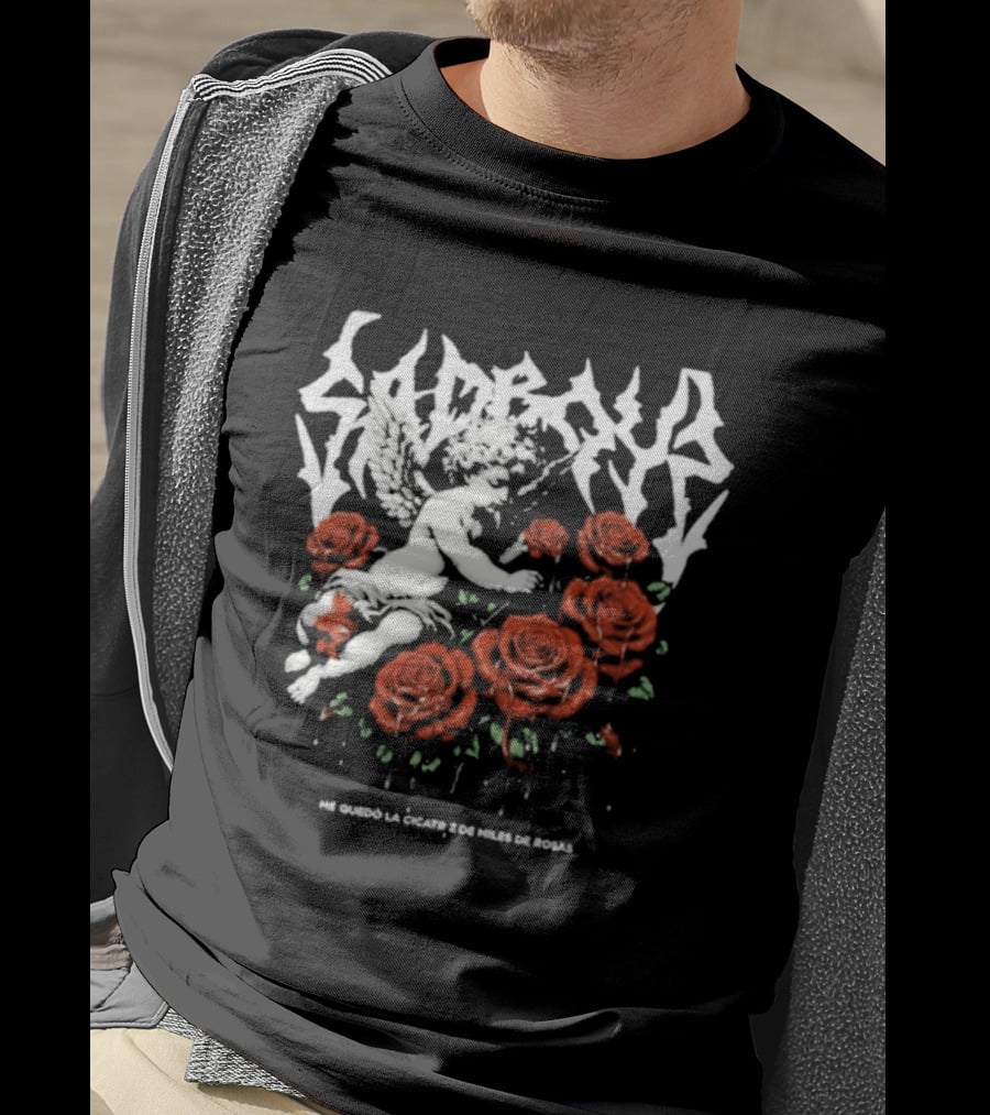 Sad Boyz Fallen Angel Among Miles De Rosas Me Quedo La Cicatriz T-Shirt