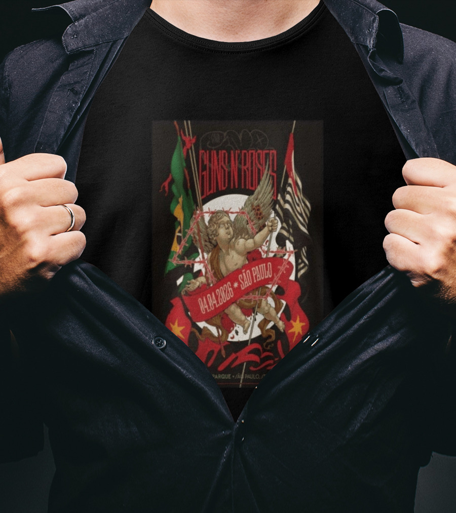 Guns N' Roses São Paulo April 4 2026 Allianz Parque Concert T-Shirt