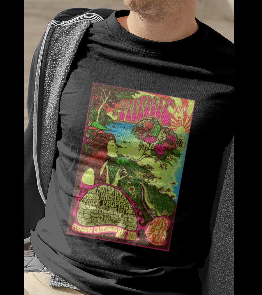 Hypnic XVI Fernwood Campground Big Sur May 15 17 2026 The Mother Hips Robyn Hitchcock Chuck Prophet T-Shirt