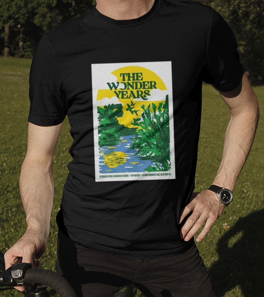 The Wonder Years St Andrew's Hall Detroit Michigan April 3 2026 Knuckle Puck Weakened Friends T-Shirt