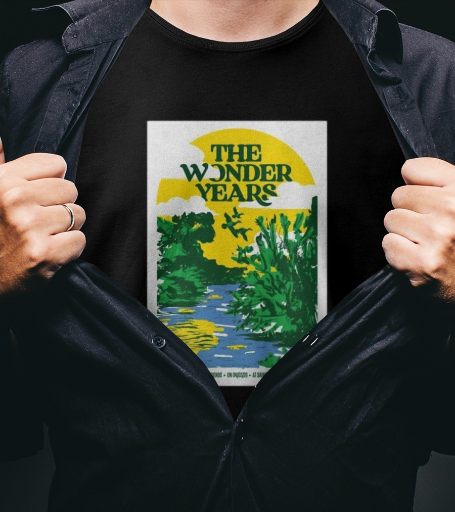 The Wonder Years St Andrew's Hall Detroit Michigan April 3 2026 Knuckle Puck Weakened Friends T-Shirt