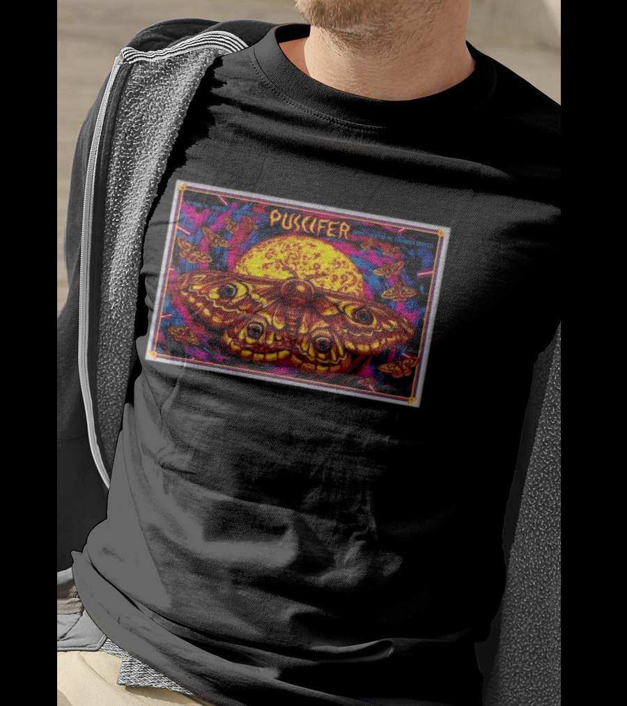 Puscifer April 4 2026 Boston MA Wang Theatre At Boch Center Moth And Moon T-Shirt