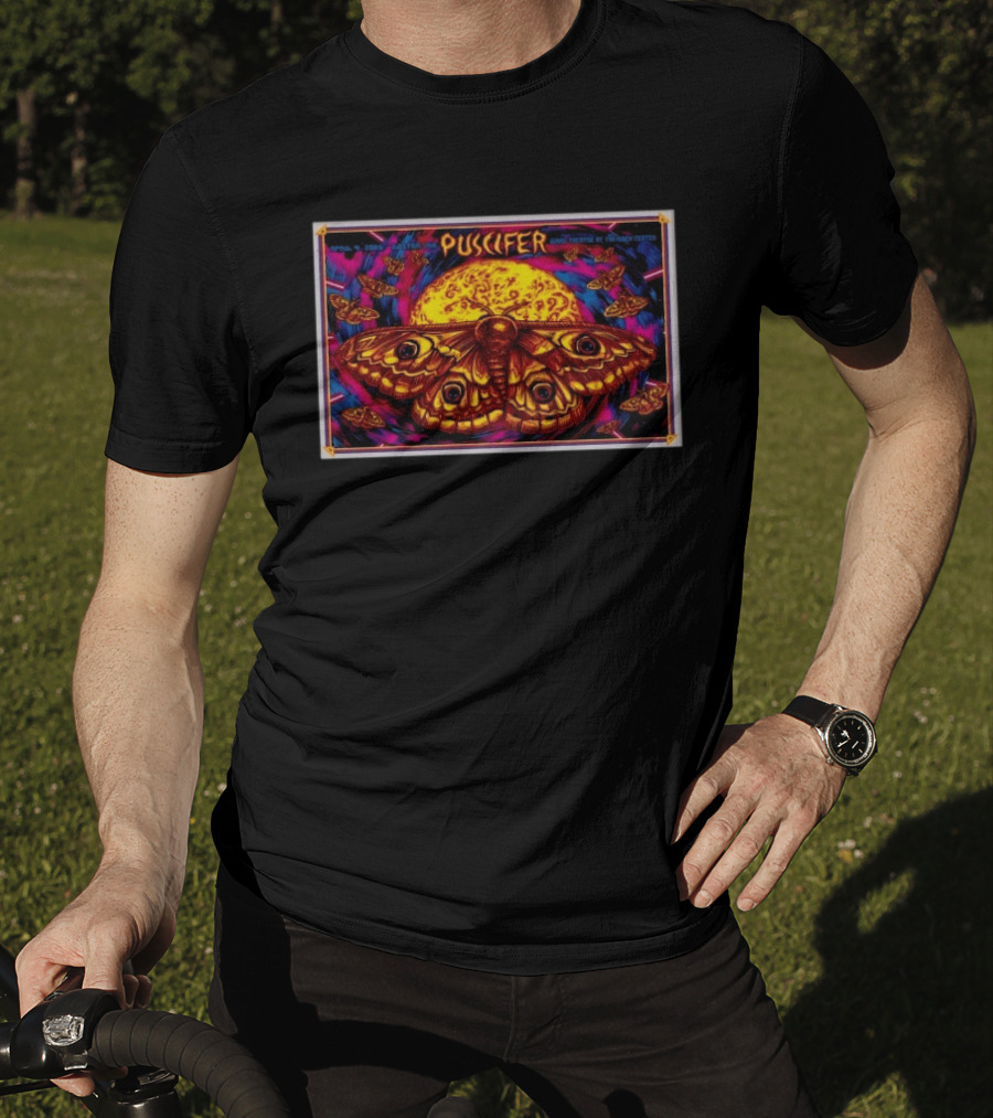 Puscifer April 4 2026 Boston MA Wang Theatre At Boch Center Moth And Moon T-Shirt