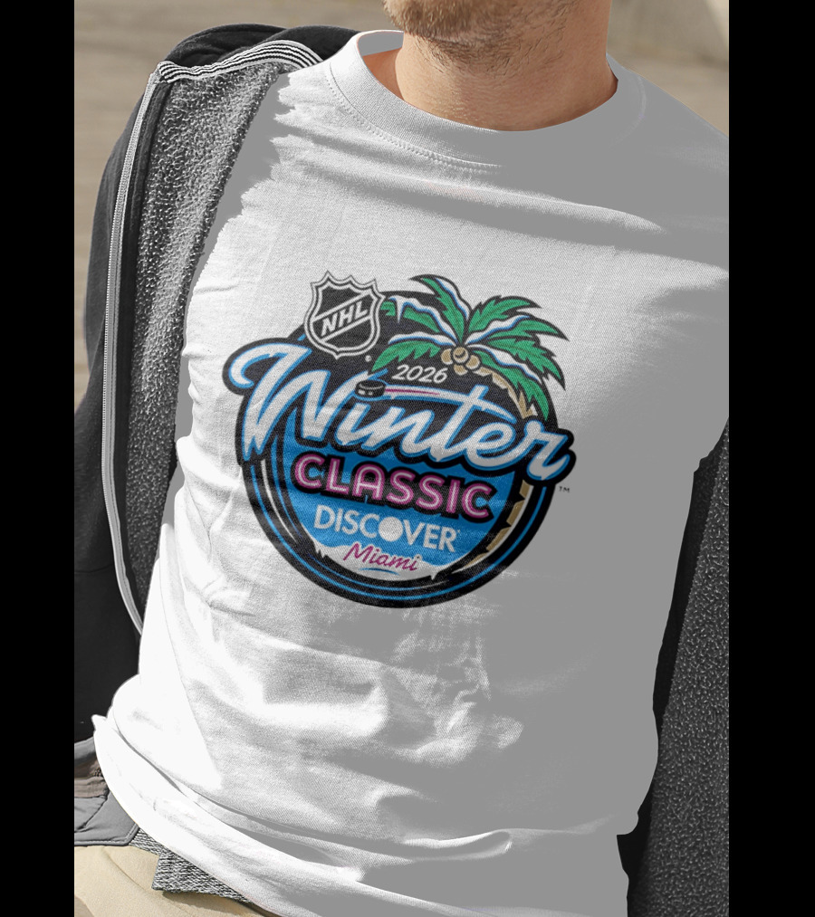 2026 NHL Winter Classic Discover Miami Palm Tree T-Shirt