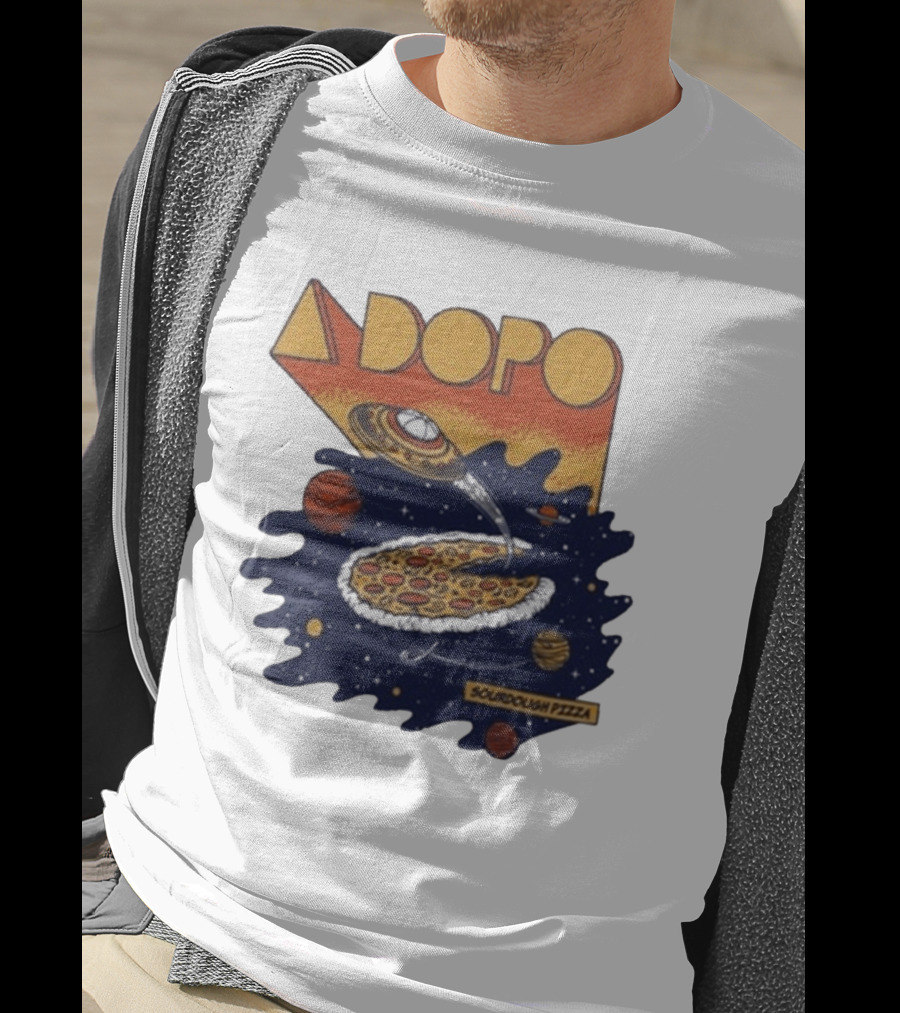 A Dopo UFO Sourdough Pizza Space Adventure T-Shirt