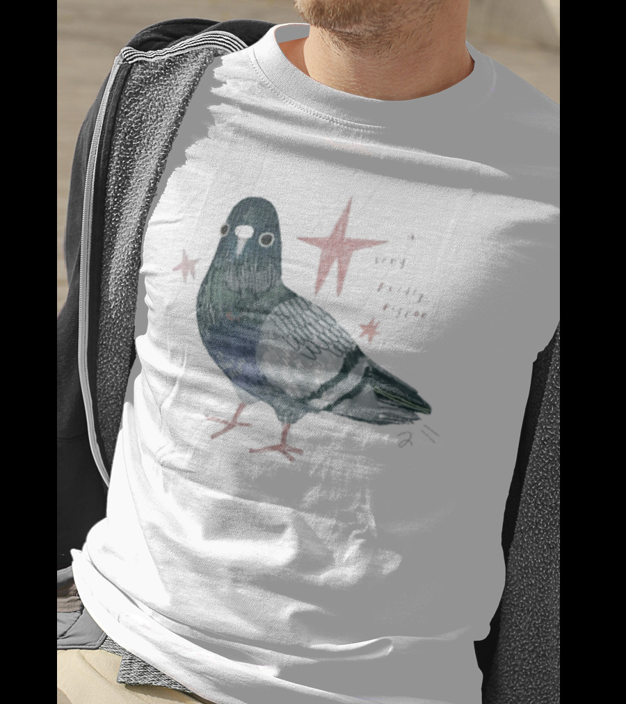 A Very Pretty Pigeon With Red Stars T-Shirt
