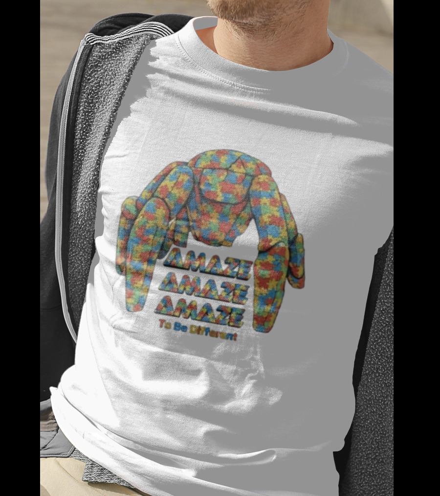Amaze Amaze Amaze Rocky Autism Awareness To Be Different T-Shirt