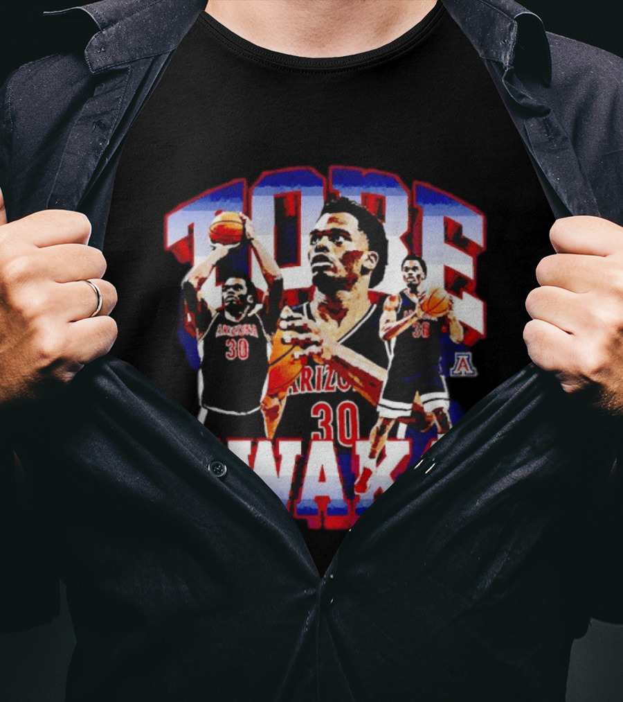 Tobe Awaka Arizona Wildcats Basketball Player Number 30 T-Shirt