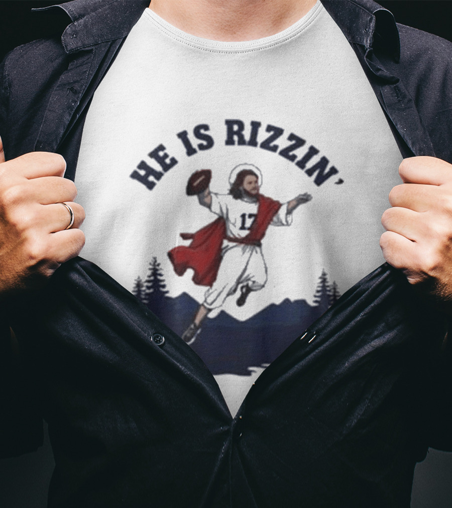 Buffalo Bills He Is Rizzin' Josh Allen Football T-Shirt