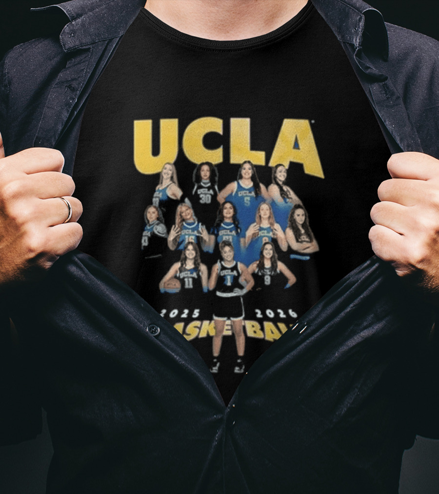 UCLA Bruins Youth Blue Basketball Team Fashion Player 2025 2026 T-Shirt