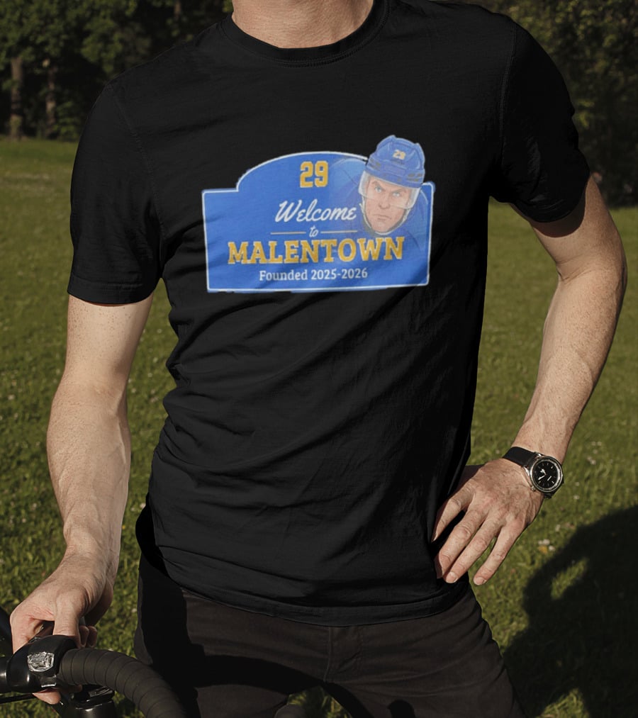 Welcome To Malentown 29 Beck Malenstyn Buffalo Sabres Founded 2025 2026 T-Shirt