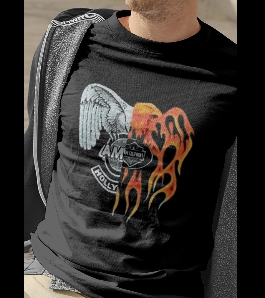Louis Tomlinson HDWGH Tour Prague Amiri Spliced Angel Flames 2026 T-Shirt
