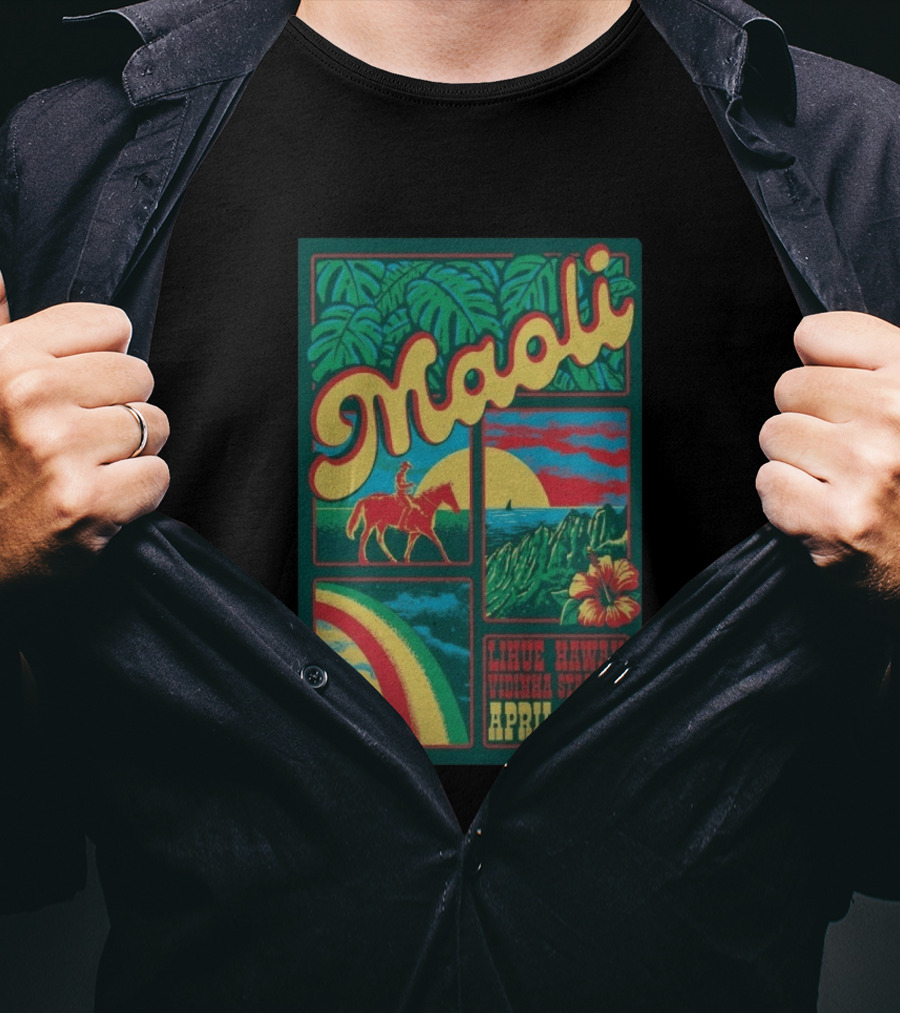 Maoli Music Island Vibe Tour Vidinha Stadium Lihue Hawaii April 4 2026 T-Shirt